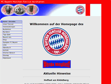 Tablet Screenshot of fcb-fanclub-nordhalben.de